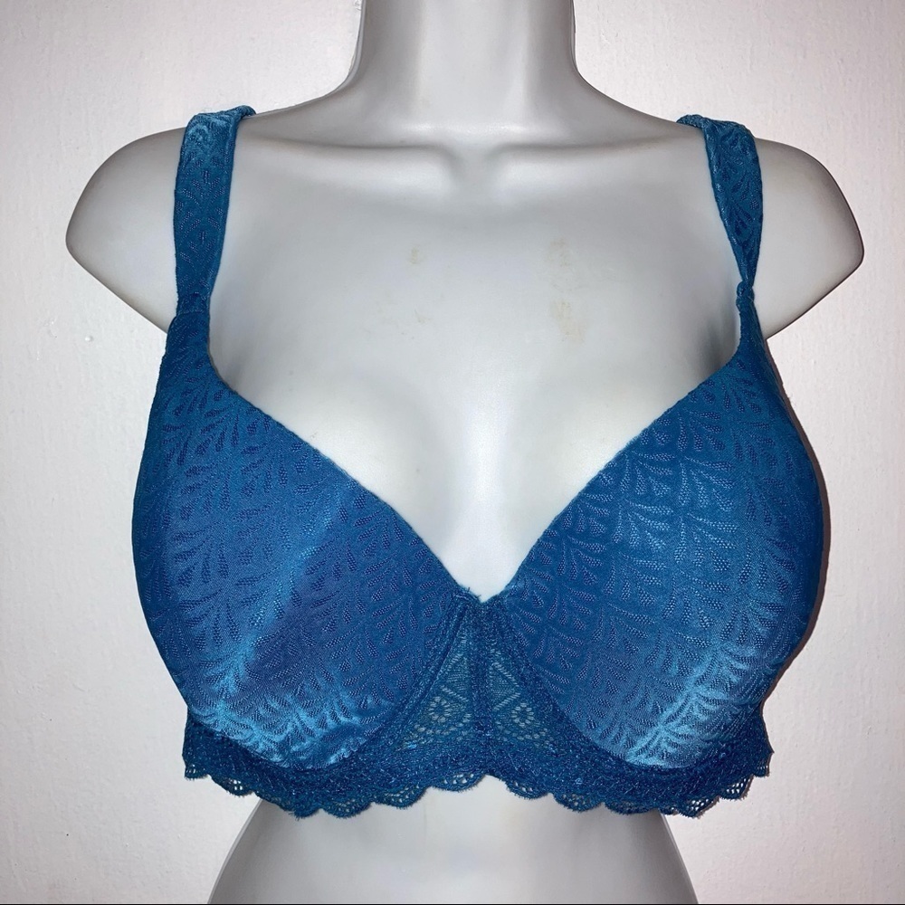 Kathy Ireland Full Coverage Teal Molded Cup Underwire 44D